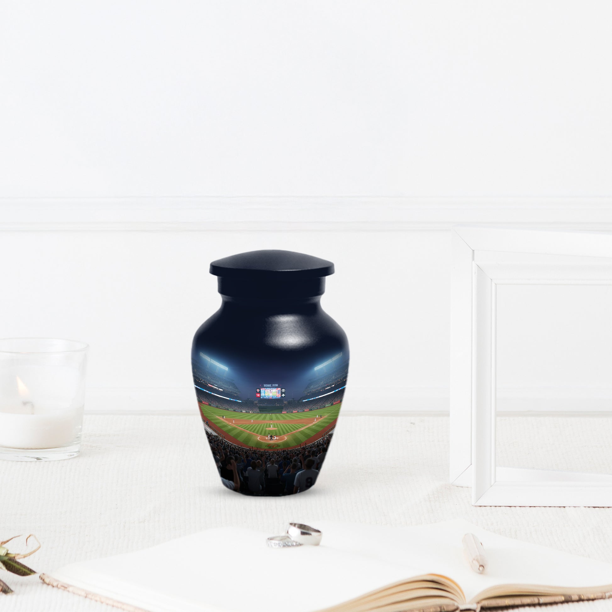 Baseball Stadium Adult Urn for Human Ashes | Personalized Baseball Cremation Urn for Men & Dad
