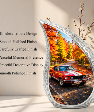 Classic Muscle Car Memorial Urn for Dad, Vintage Car Funeral Urn