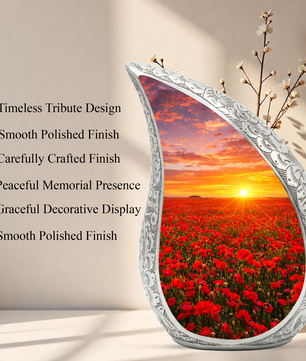 Flower Urn for Mom – Premium Floral Cremation Urn for Human Ashes |