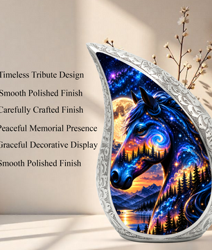 Adult Cremation Urn for Ashes, Horse Memorial Urn, Horse Lover Urn, Personalized Adult Urn for Ashes