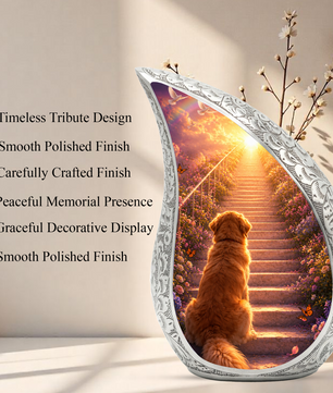 Dog Heaven Urn for Human Ashes | Adult Cremation Urn | Personalized Dog Memorial Urn