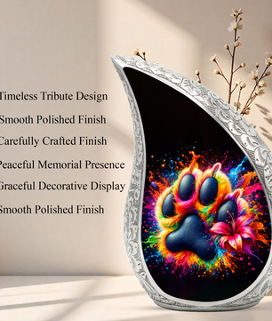 Paw Print Adult Urn for Human Ashes – Premium Paw Cremation Urn