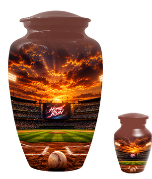 Baseball Memorial Urn for Dad - Personalized Cremation Urns for Ashes