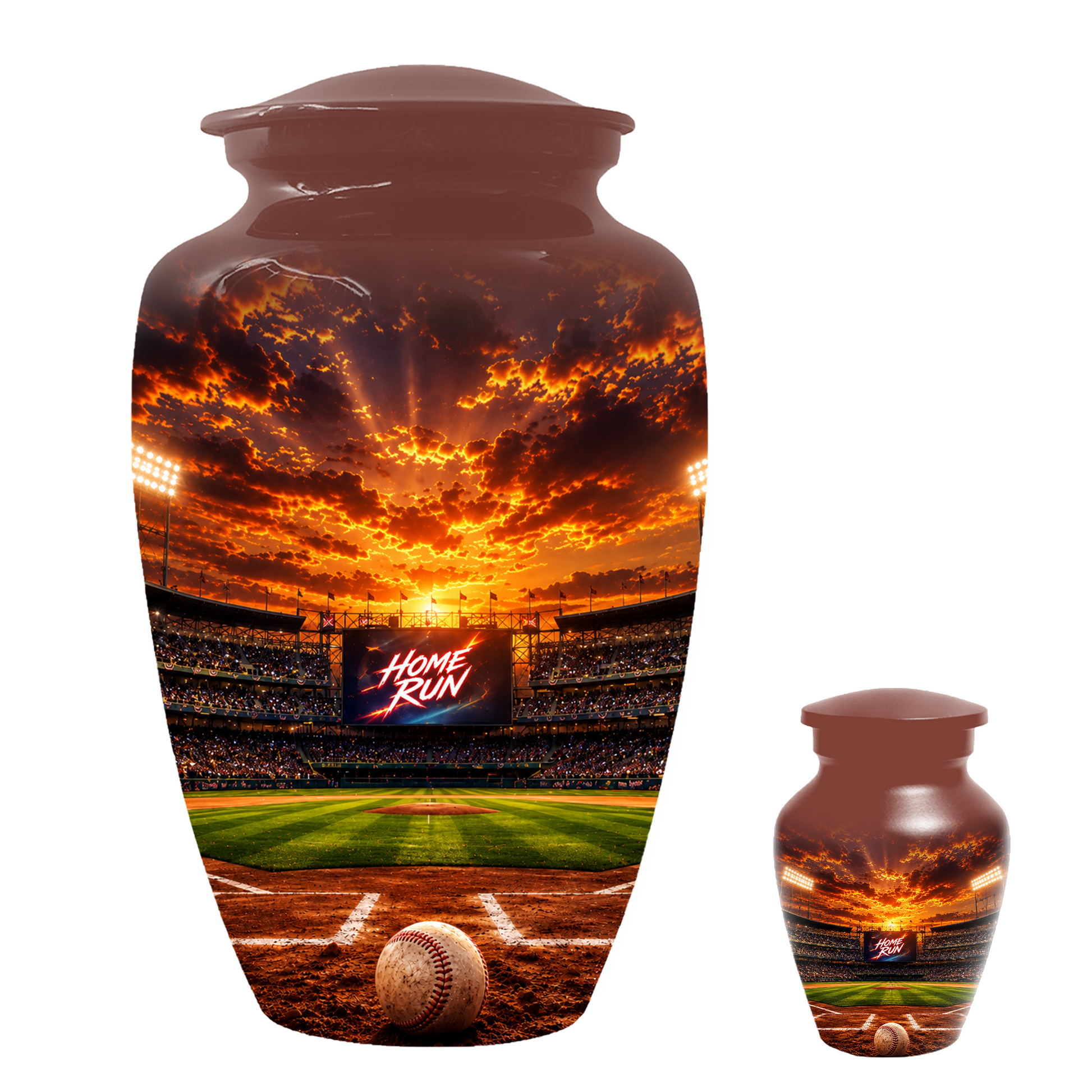 Baseball Memorial Urn for Dad - Personalized Cremation Urns for Ashes