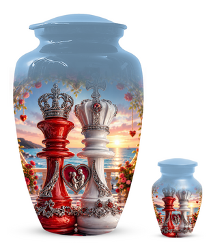 Extra Large Companion Urn for Two Adults - Personalized Couple Memorial for Mom & Dad
