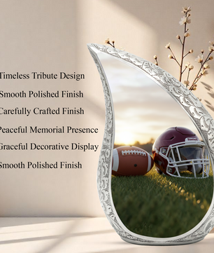 Football Urn for Dad | Adult Cremation Urn | Personalized Memorial Urn for Father, Men & Loved Ones