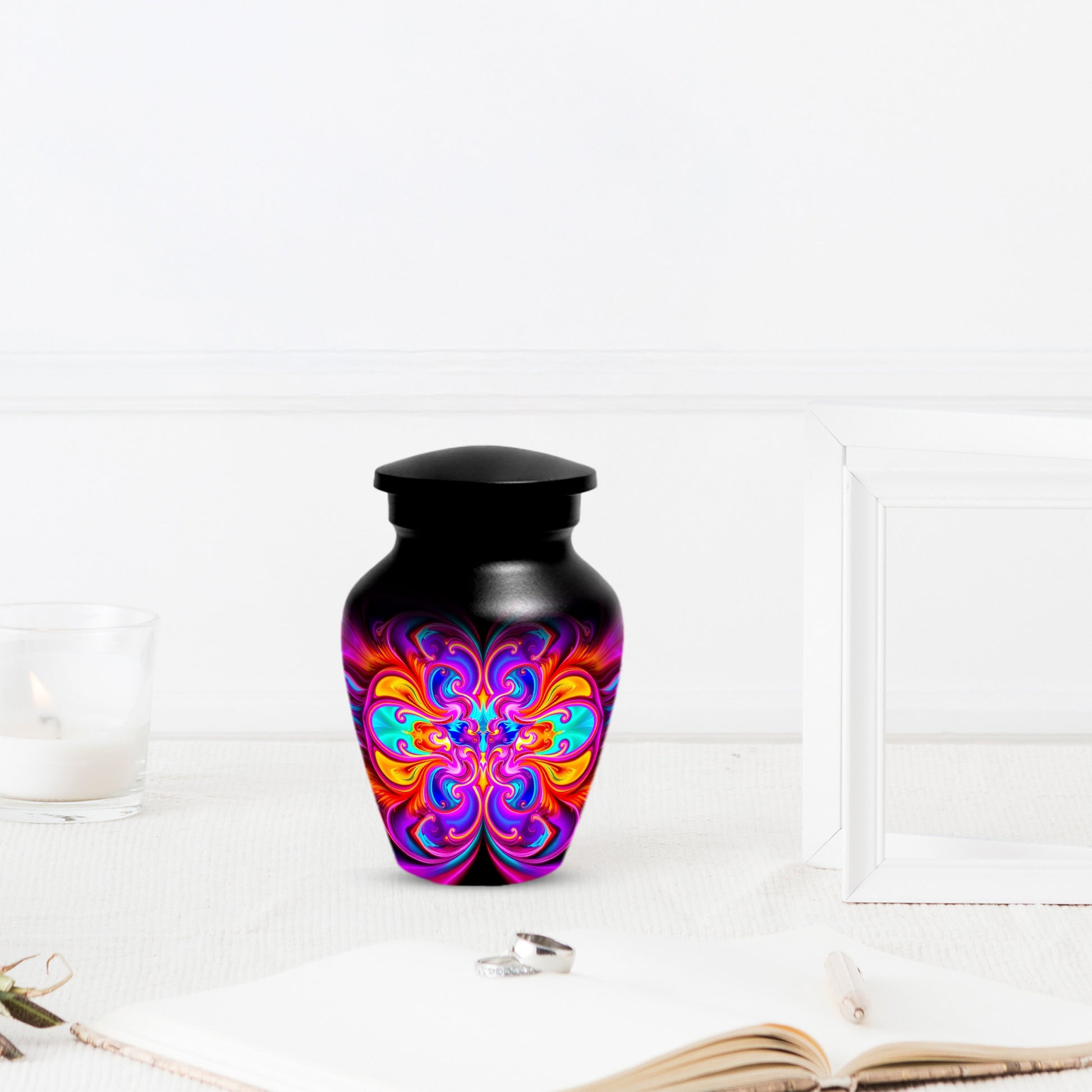 Abstract Colorful Cremation Urns for Ashes – Custom Adult Memorial Urn