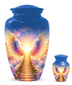 Angel Wings Urn for Ashes  Heavenly  Memorial Keepsake for Mom