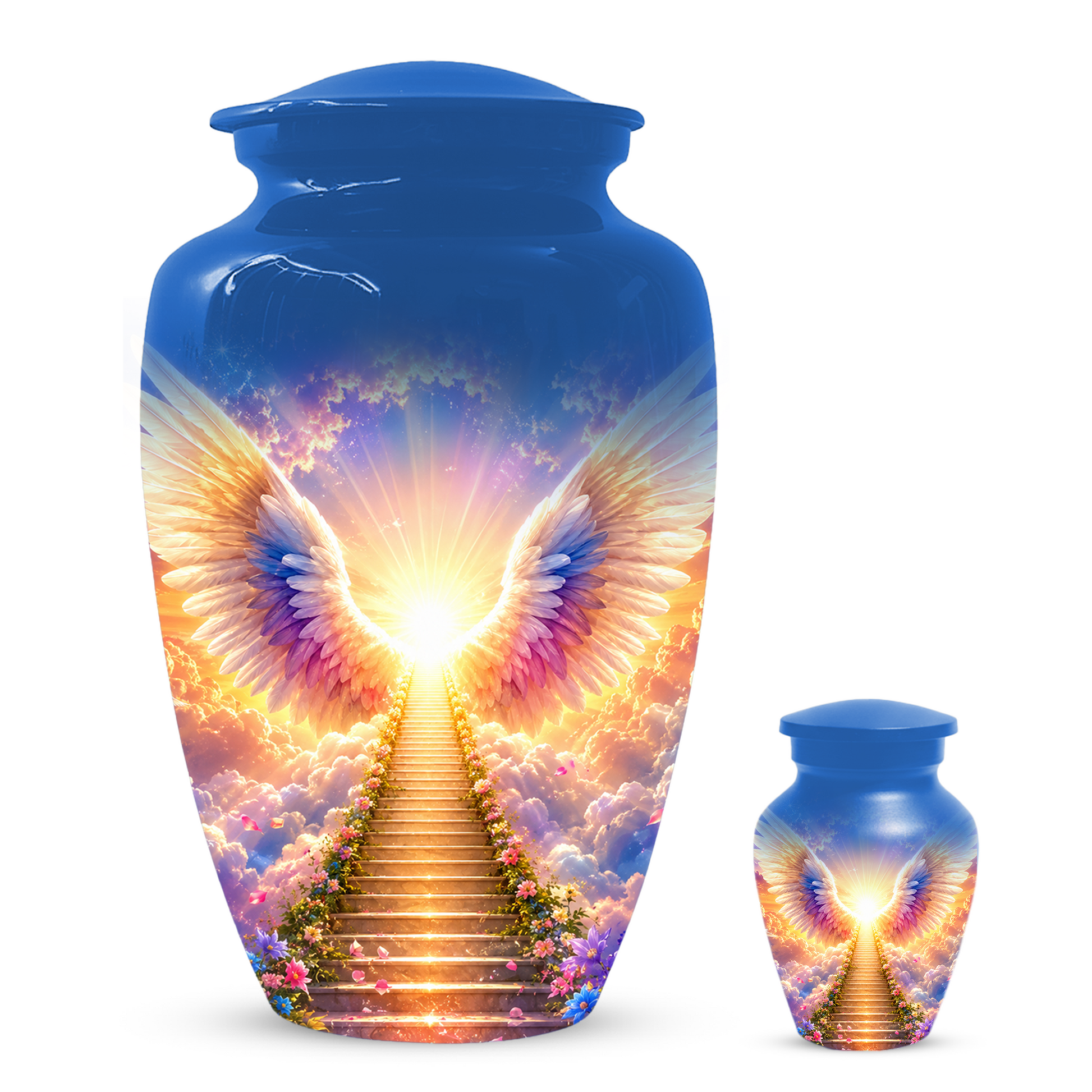 Angel Wings Urn for Ashes  Heavenly  Memorial Keepsake for Mom