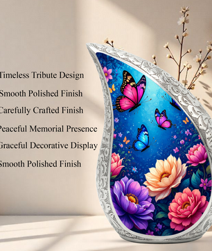 Beautiful Butterfly Cremation Urn for Adult Ashes