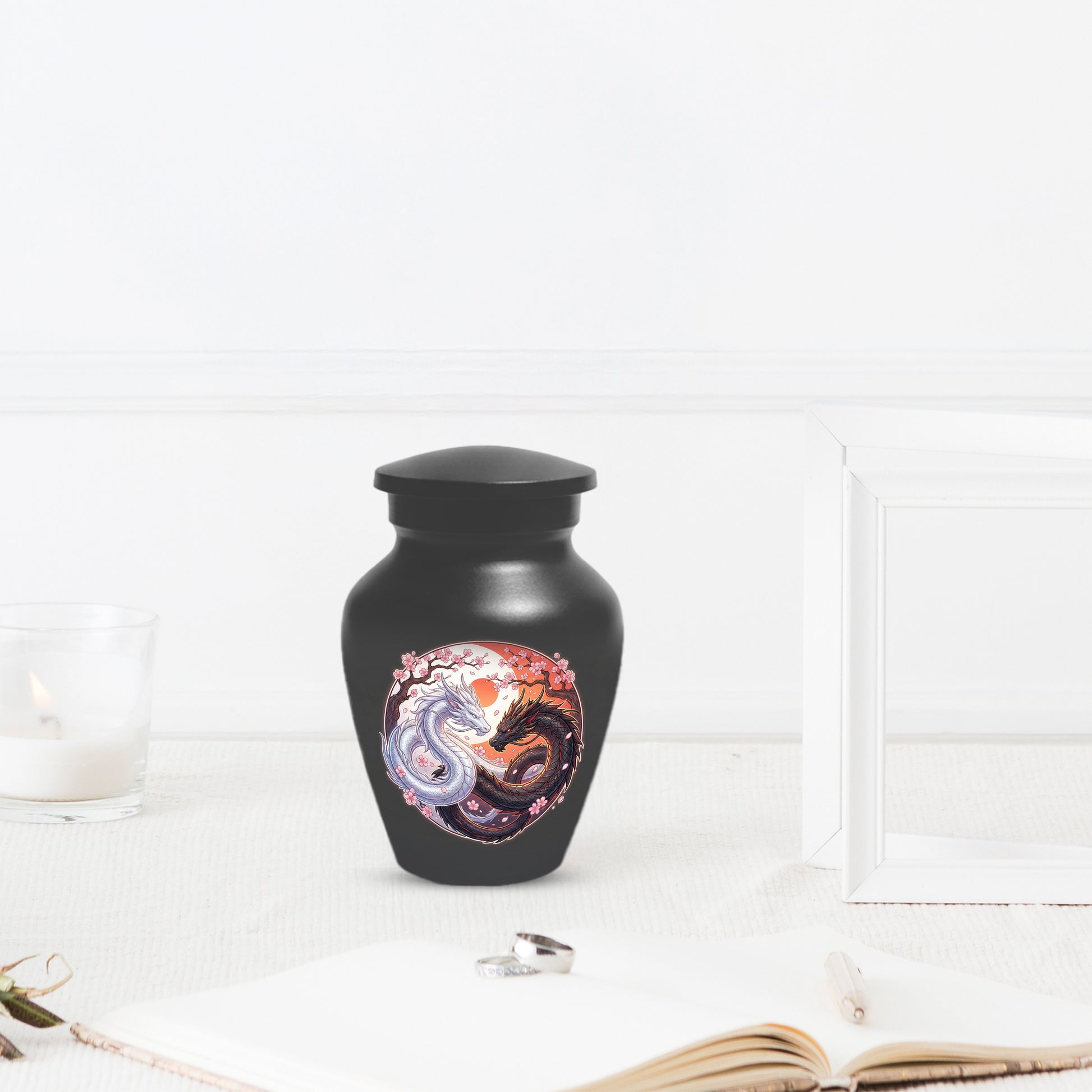 Yin Yang Dragon Urn – Custom Dragon Cremation Urns for Ashes|  Memorial Keepsake for Mom &Dad