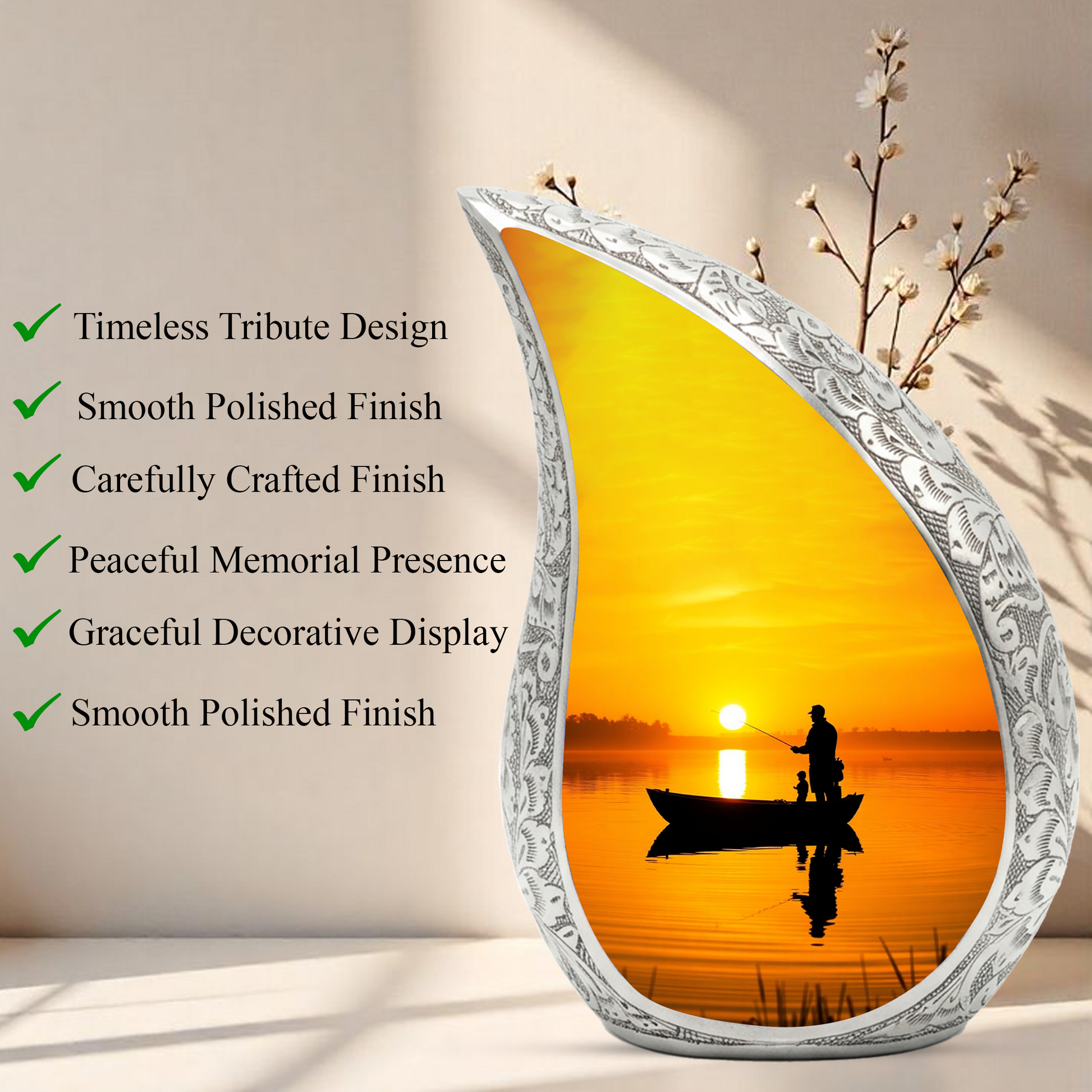 Fishing Urn for Dad | Gone Fishing Urn | Fishing Urns for Human Ashes