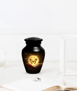 Beautiful Moon Butterfly Urn for Human Ashes | Moonlight Butterfly Cremation Urn