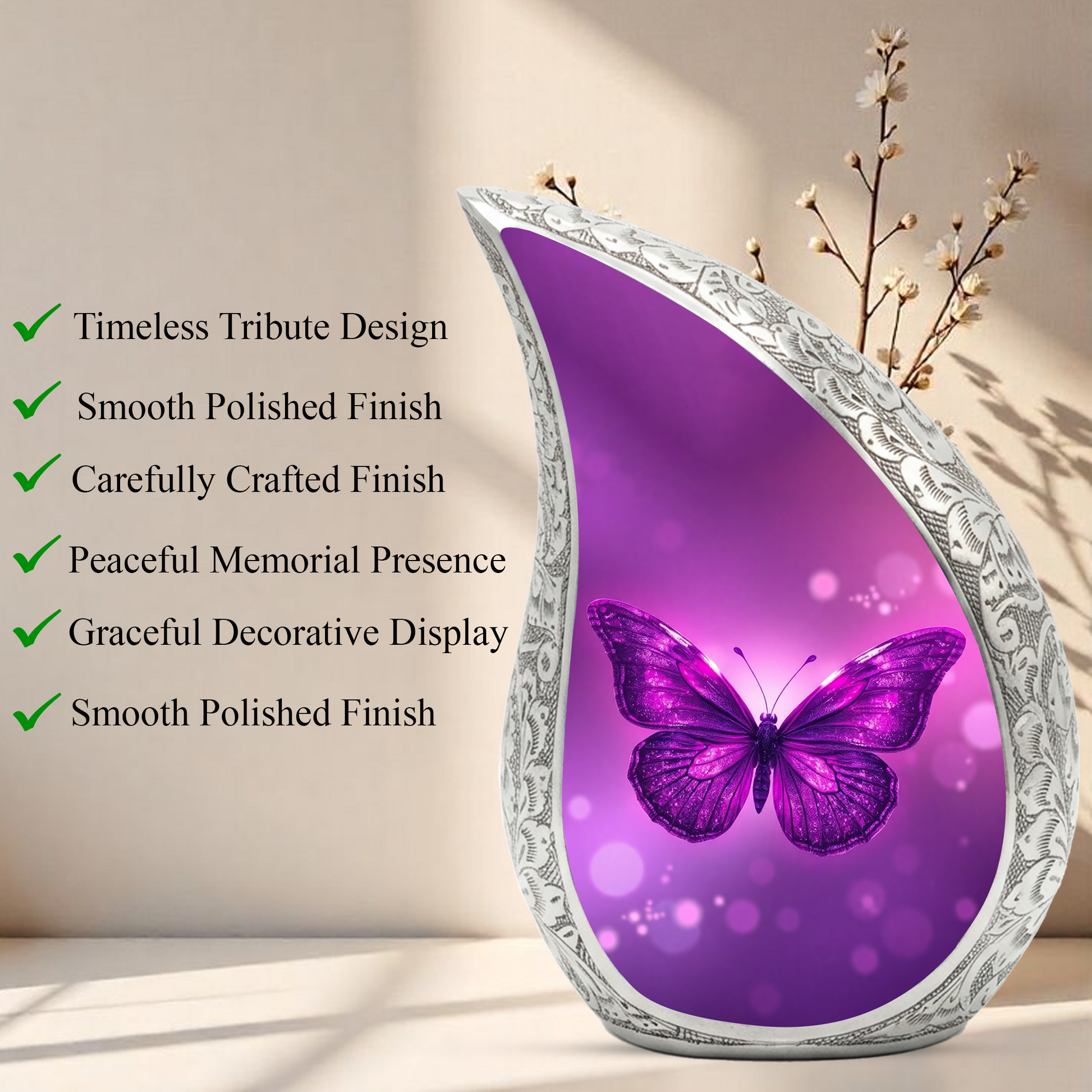 Butterfly Urn for Mom, Butterfly Urns for Human Ashes
