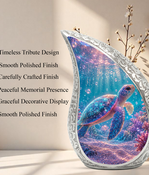 Sea Turtle Urn for Ashes,Coastal Memorial Keepsake