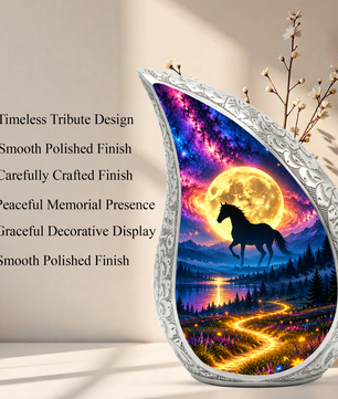 Horse Urn for Ashes, keepsake Aluminum Horse Cremation Urn