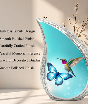 Butterfly Urn for Mom | Hummingbird Memorial Urn | Butterfly Urns for Human Ashes