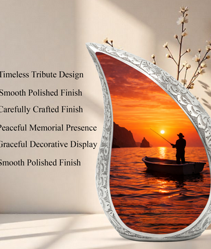 Gone Fishing Urn, Personalized Urn for Dad, Fishing Urns for Human Ashes
