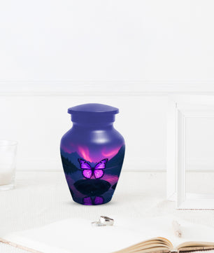 Purple Butterfly Urn for Human Ashes | Purple Butterfly Cremation Urn