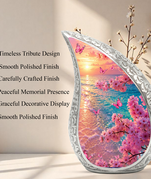 Beach Urn for Human Ashes – Ocean Sunset Cremation Urn