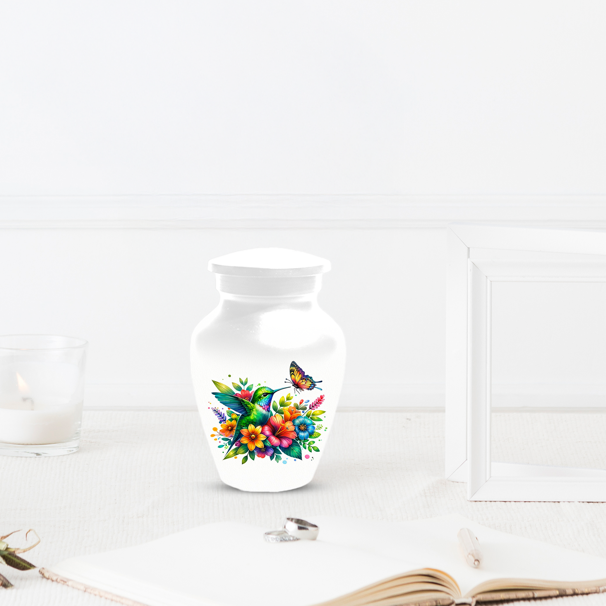 Personalized Hummingbird Cremation Urn for Human Ashes