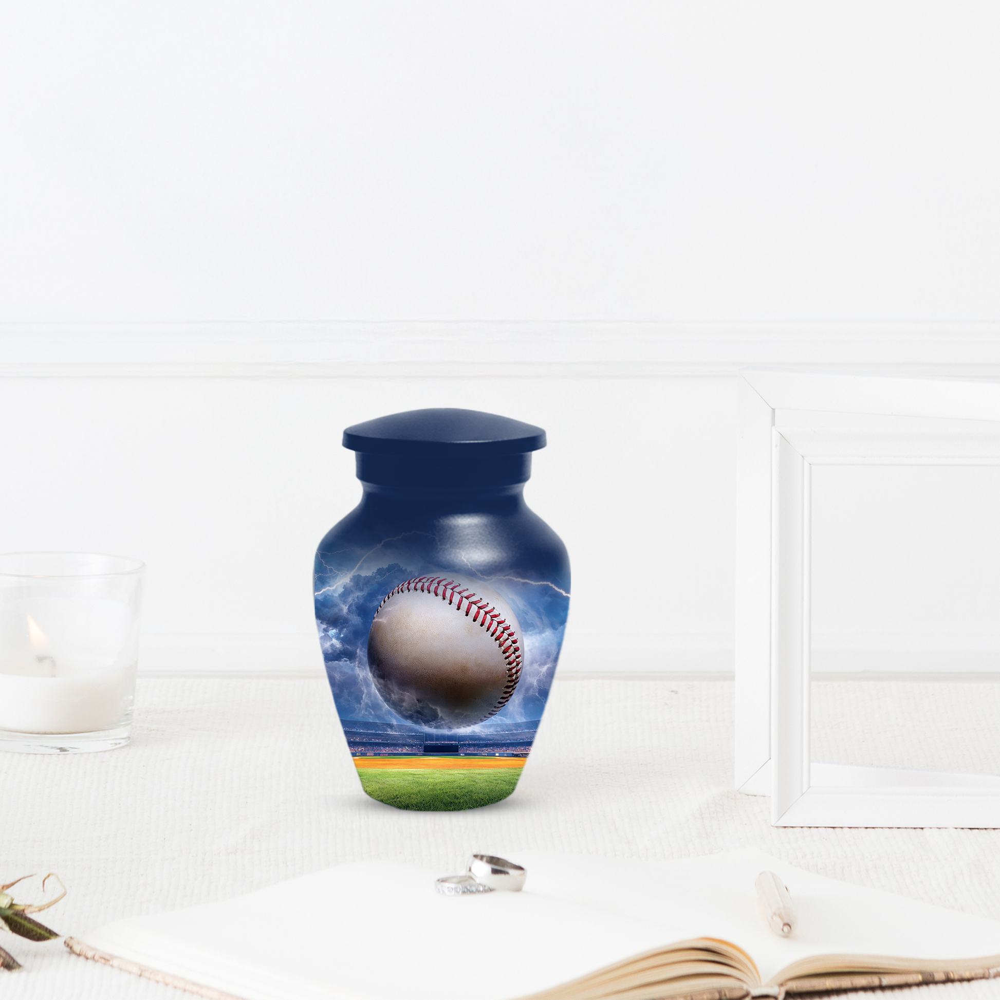 Baseball Urn for Ashes, Custom Baseball Cremation Urn