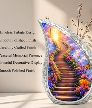 Heaven Gate Butterfly Urn for Ashes - Personalized Adult Cremation Urn with Butterflies | Memorial Funeral Urn for Adult Ashes