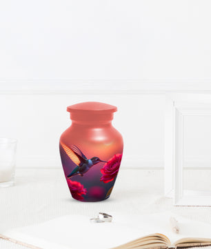 Hummingbird Sunset Adult Urn for Human Ashes | Elegant Adult Cremation Urn for Ashes