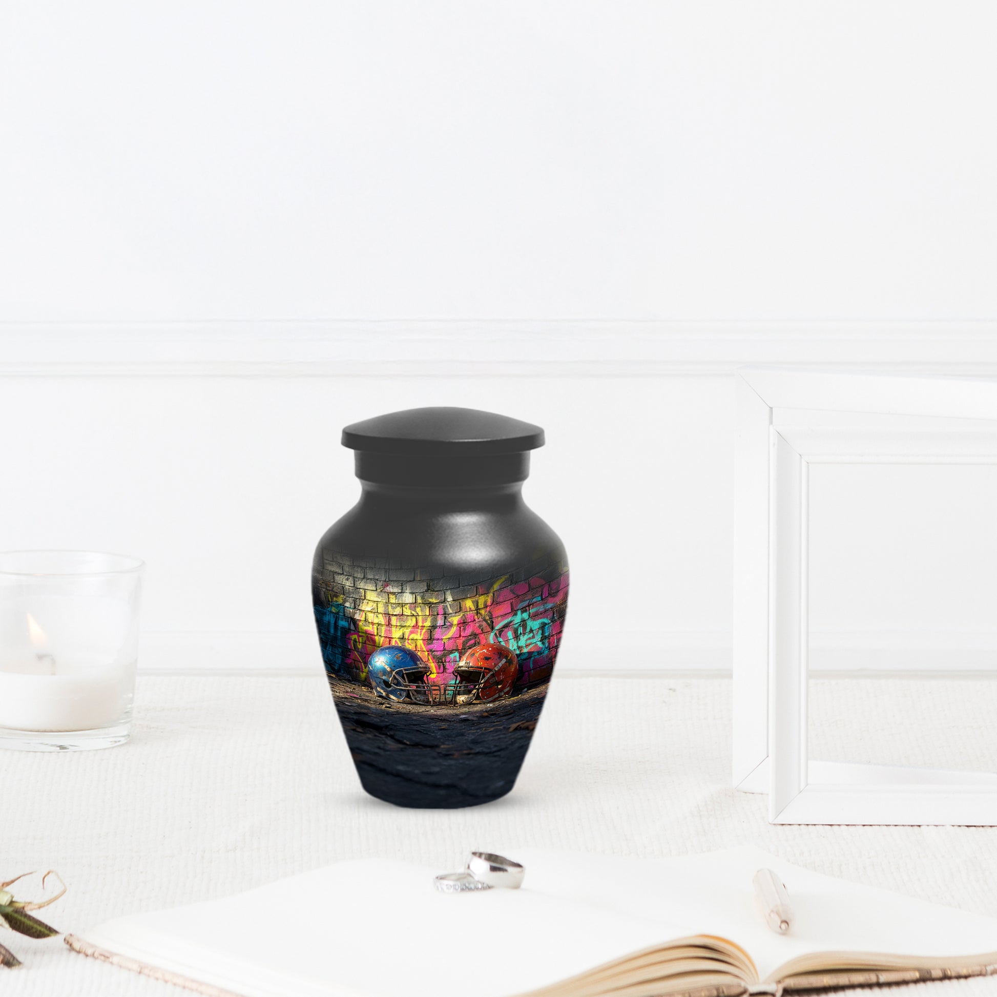 Football Helmet Urn for Dad – Custom Sports Cremation Urn for Ashes