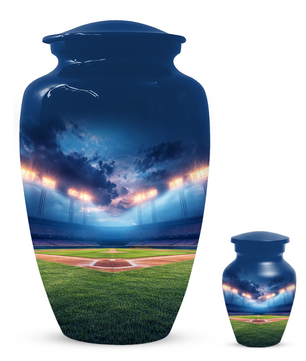 Baseball Urn for Ashes, Custom Baseball Memorial Urn, Stadium Cremation Urn