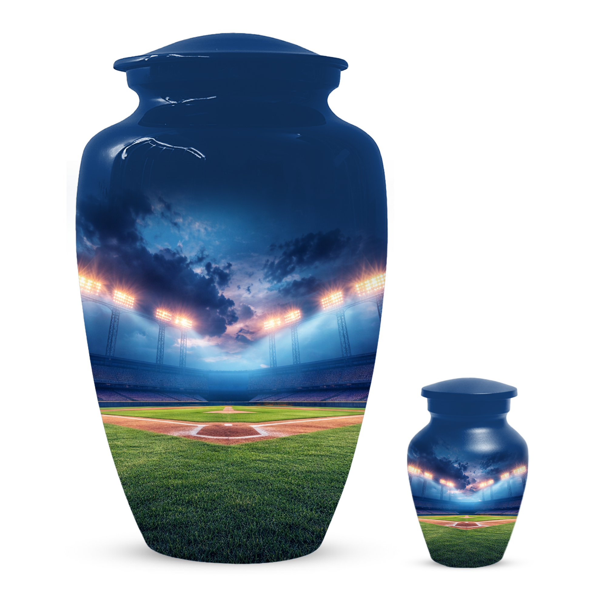 Baseball Urn for Ashes, Custom Baseball Memorial Urn, Stadium Cremation Urn