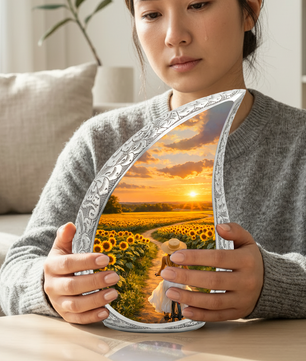 Sunflower Urn for Mom – Premium Sunflower Cremation Urn for Human Ashes