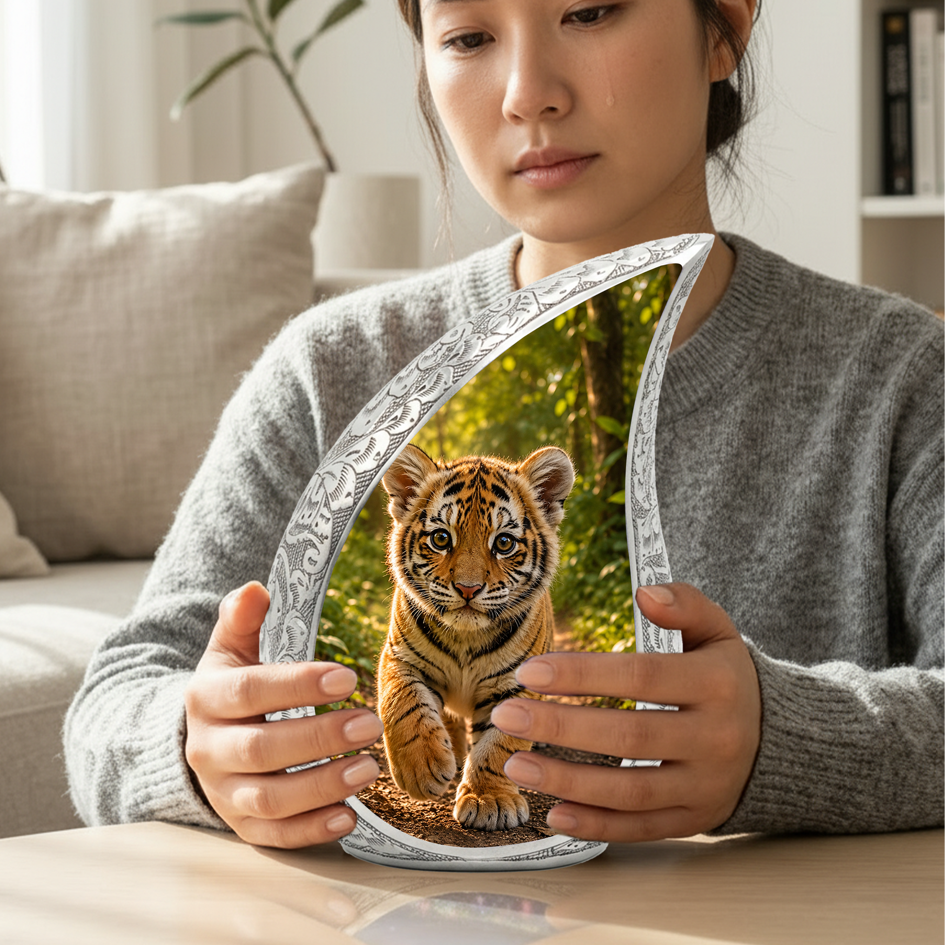 Tiger Urn for Adult Ashes | Majestic Adult Cremation Urn for Human Ashes Memorial