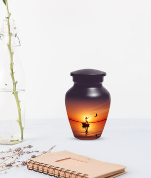 Fishing Urn for Human Ashes | Fishing Cremation Urn for Dad, Men