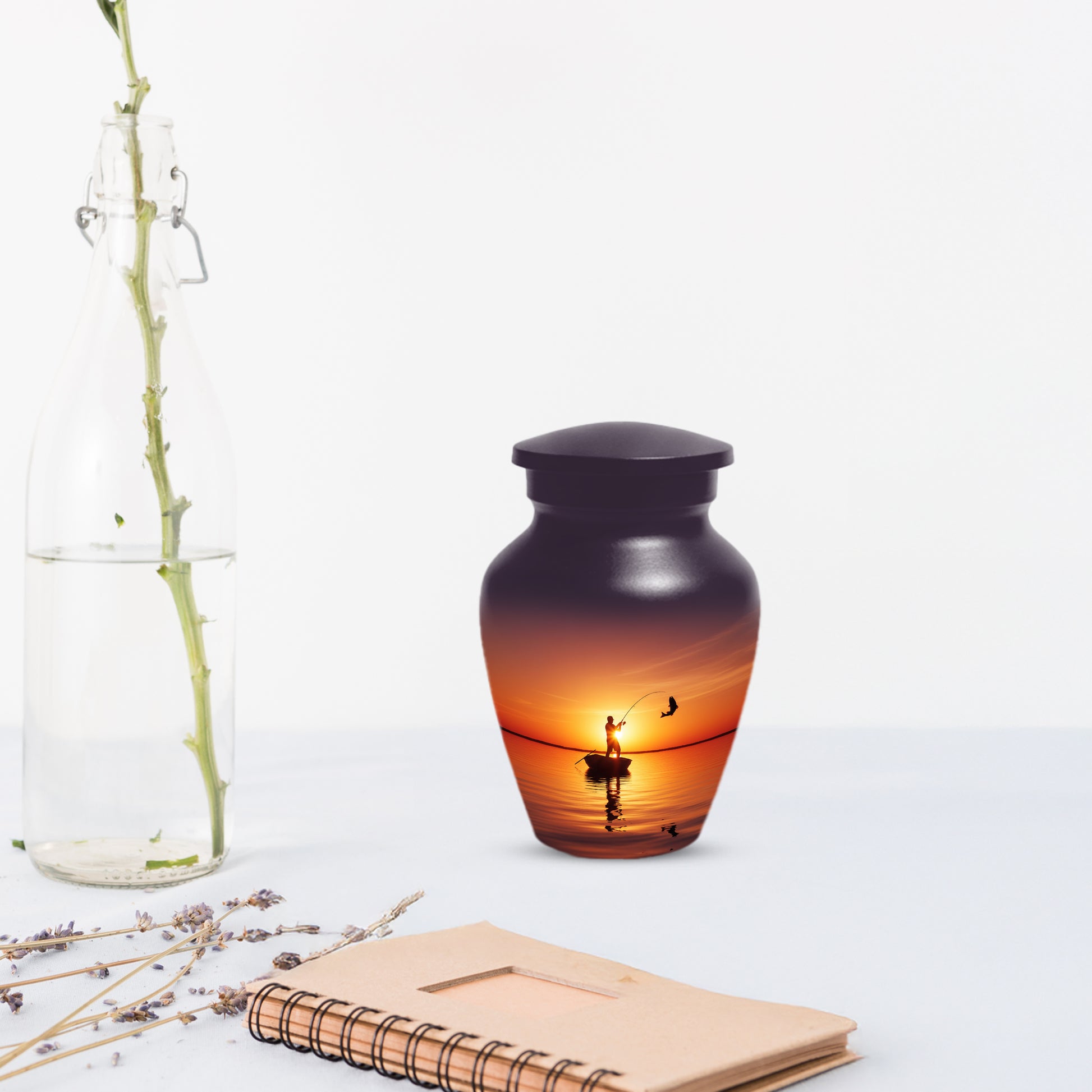 Fishing Urn for Human Ashes | Fishing Cremation Urn for Dad, Men