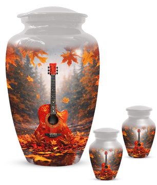 Guitar Memorial Urn for Mom - Music Keepsake Cremation Urns for Ashes