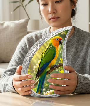 Parrot Urn for Mom – Beautiful Adult Cremation Urn for Mom, Women & Female Ashes
