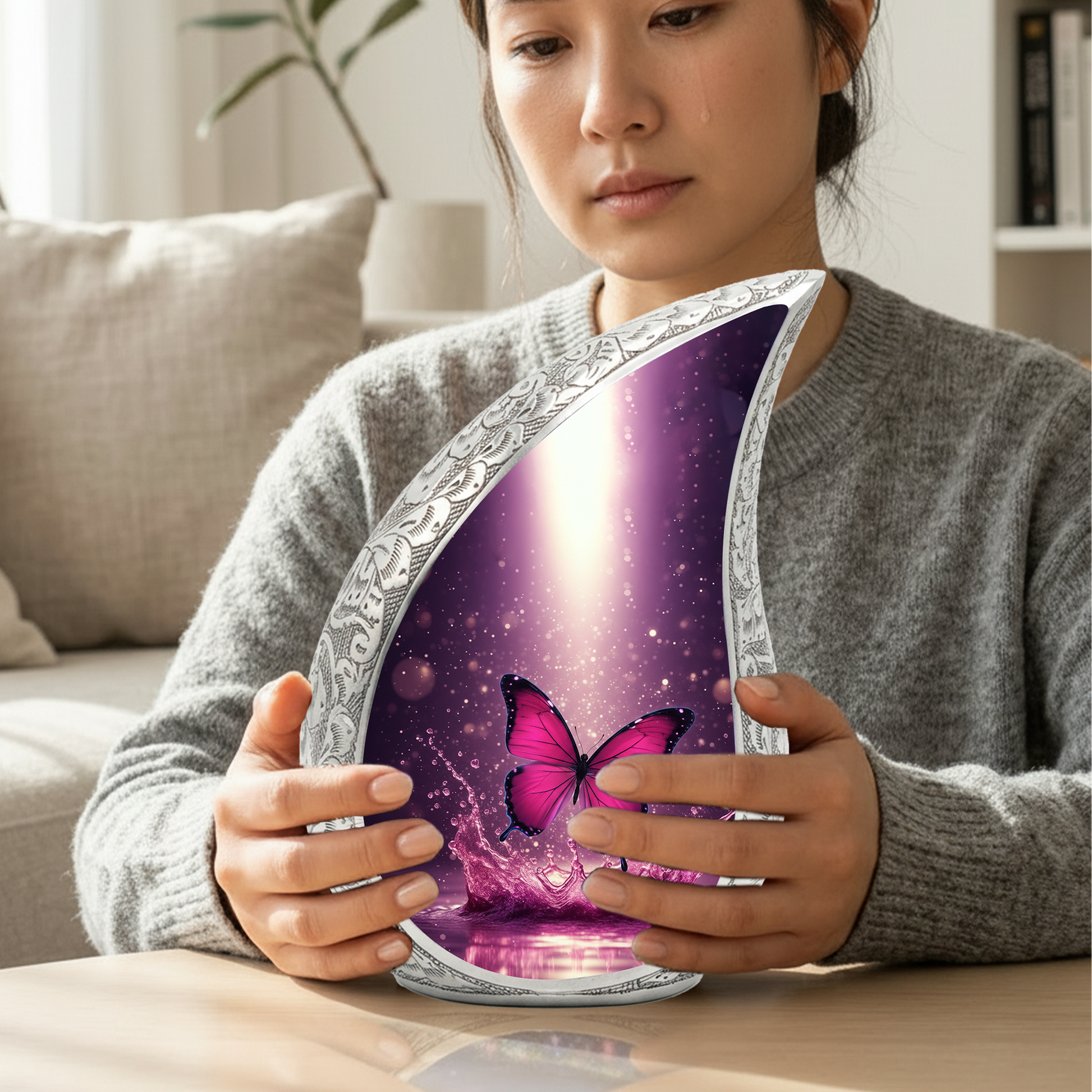 Butterfly Urn for Ashes, Cremation Keepsake Urn For Human Ashes