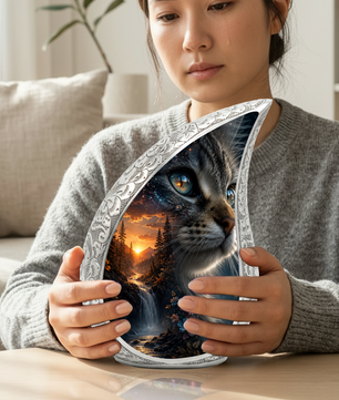 Cat Urn for Ashes | Personalized Cat Cremation Urn for Beloved Pet Memorial