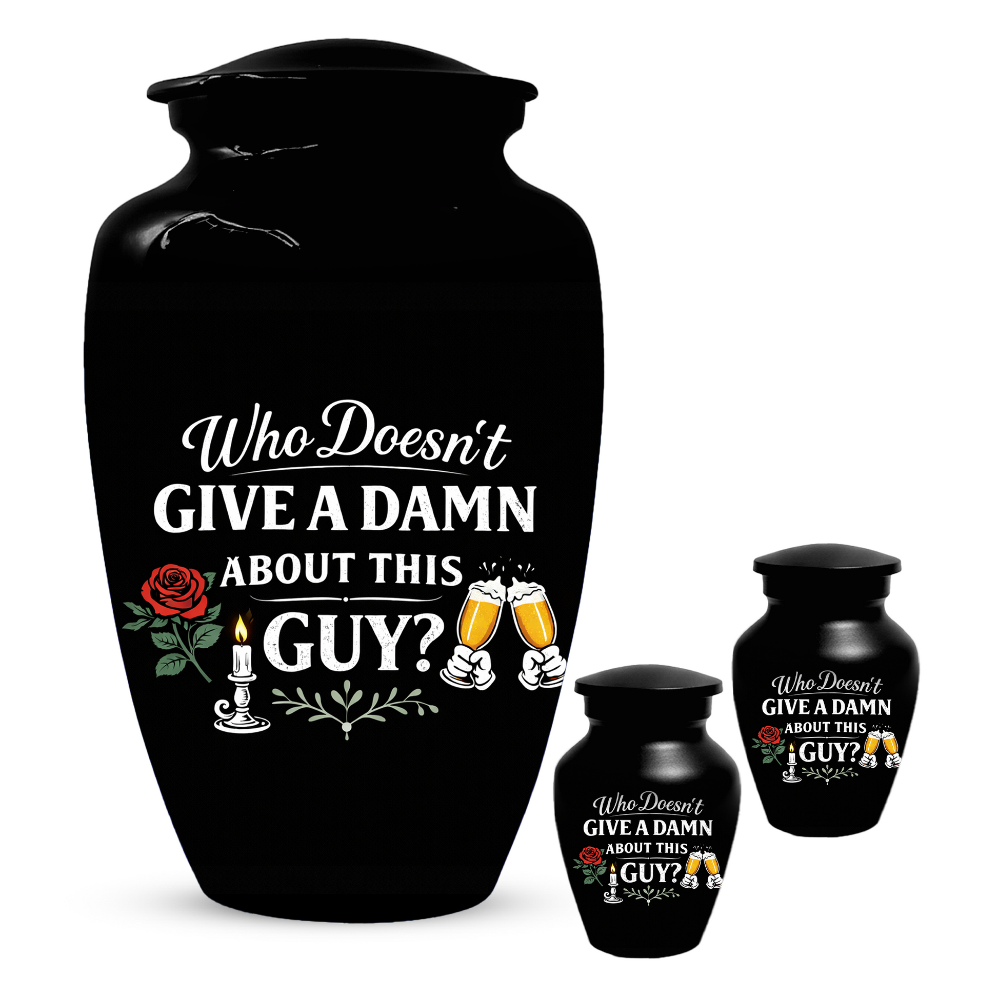 Funny Adult Urn for Ashes,  Personalized Memorial Urn for Dad
