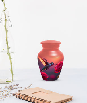 Hummingbird Sunset Adult Urn for Human Ashes | Elegant Adult Cremation Urn for Ashes