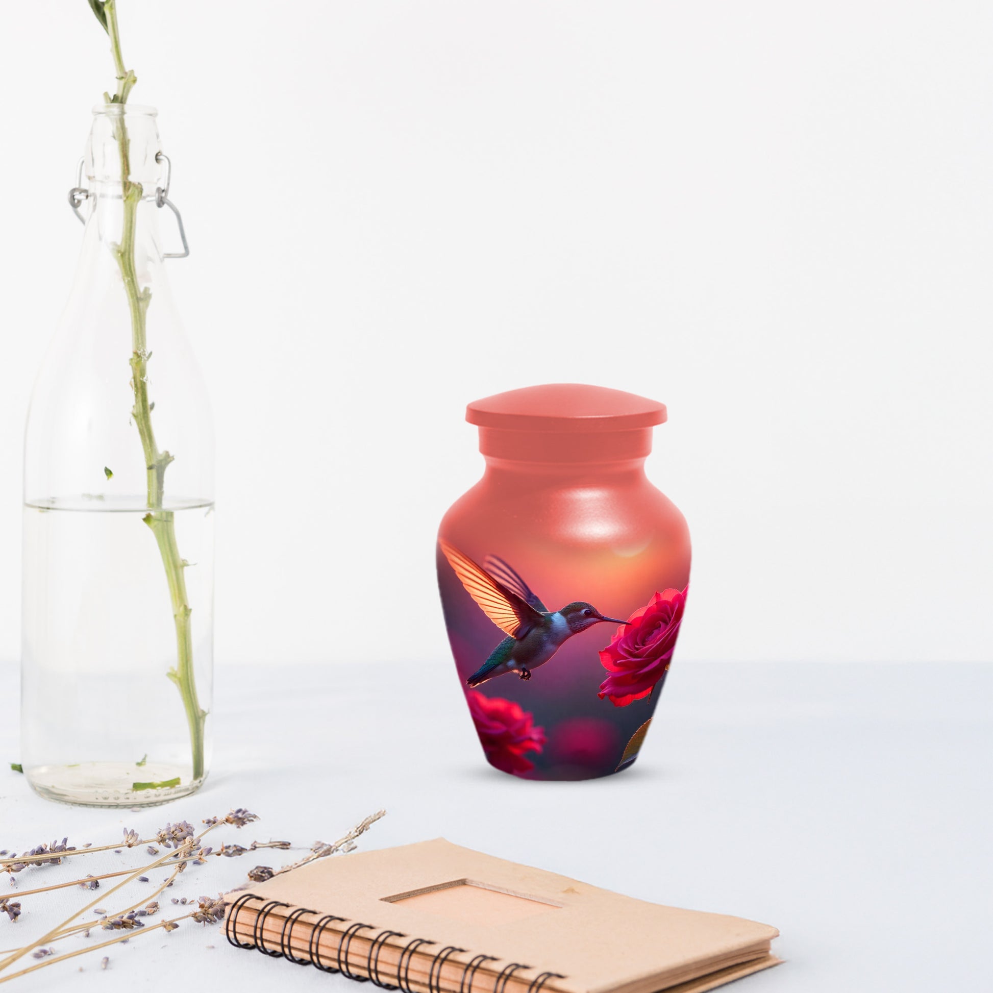 Hummingbird Sunset Adult Urn for Human Ashes | Elegant Adult Cremation Urn for Ashes