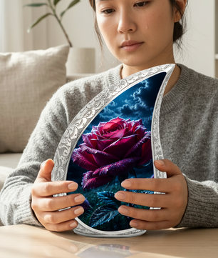 Rose Urn for Mom Ashes | Beautiful Rose Cremation Urn for Women, Mother, Sister, Daughter