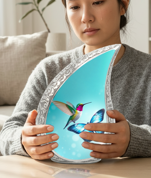 Butterfly Urn for Mom | Hummingbird Memorial Urn | Butterfly Urns for Human Ashes