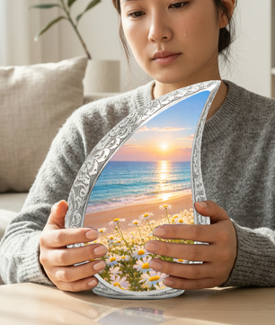 Sunflower Beach Adult Urn for Human Ashes – Premium Beach Cremation Urn