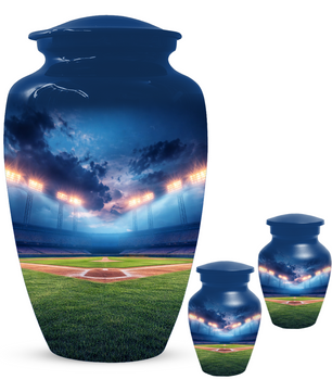 Baseball Urn for Ashes, Custom Baseball Memorial Urn, Stadium Cremation Urn