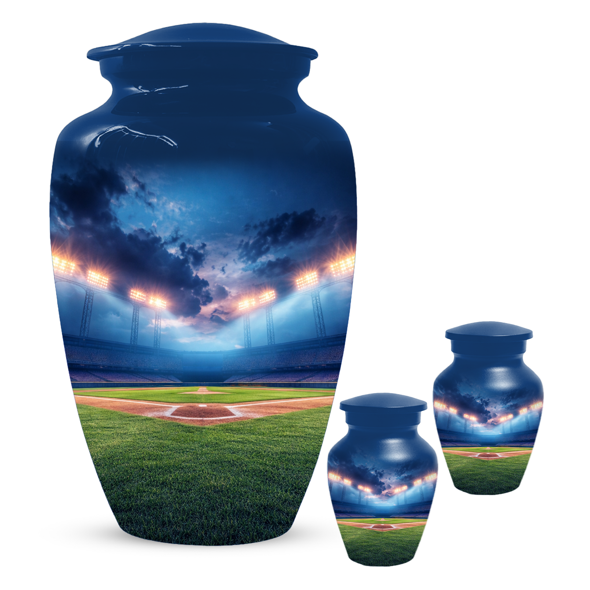 Baseball Urn for Ashes, Custom Baseball Memorial Urn, Stadium Cremation Urn