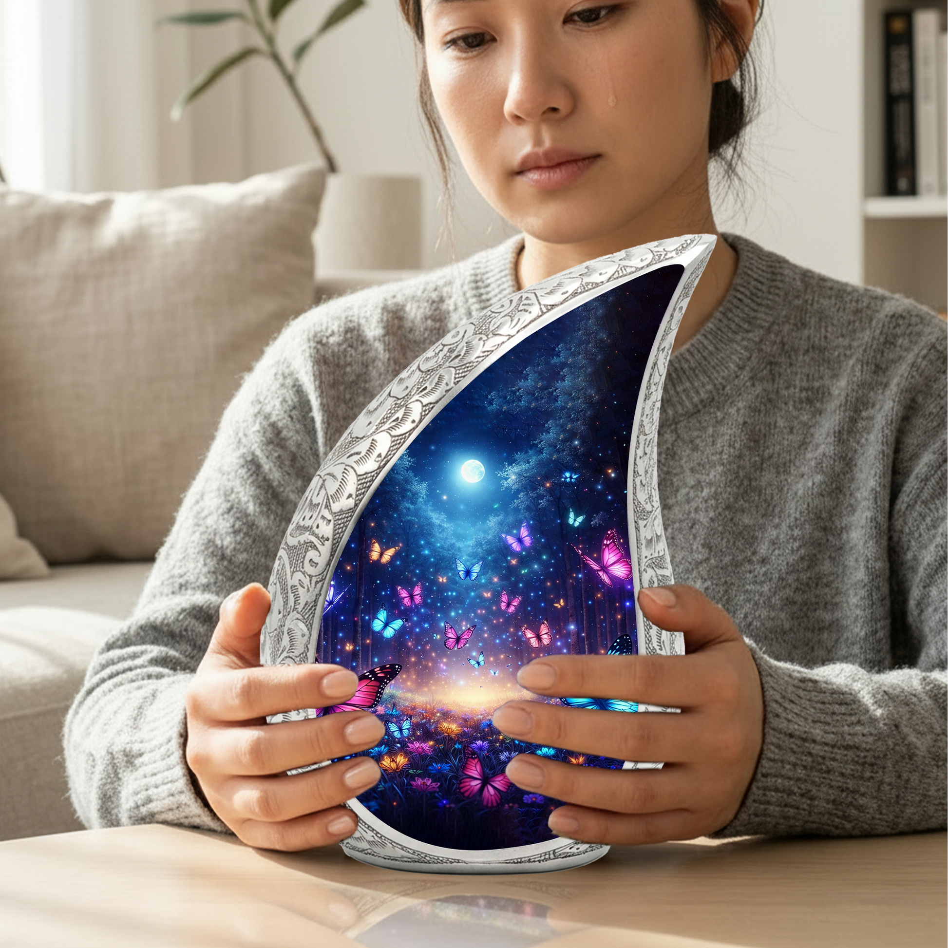 Personalized Butterfly Urn for Mom – Butterfly Urn for Ashes | Beautiful Cremation Urn for Women & Memorial Keepsake
