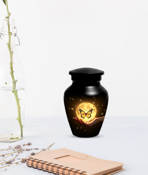 Beautiful Moon Butterfly Urn for Human Ashes | Moonlight Butterfly Cremation Urn
