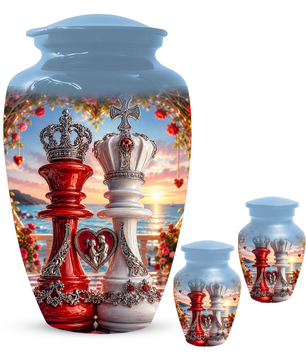 Extra Large Companion Urn for Two Adults - Personalized Couple Memorial for Mom & Dad